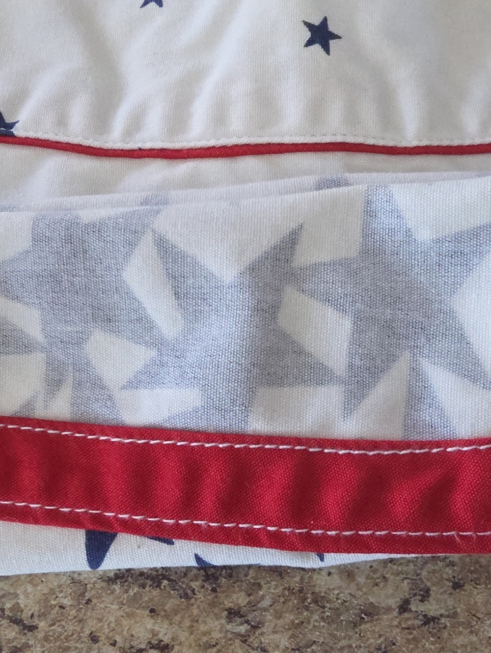 Vintage 2000 Old Navy Patriotic Stars USA Cotton Dress Size Small 3-6 Months - Picture 6 of 6